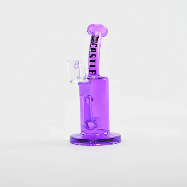 Castle Glassworks | 8.5" Barrel Dab Rig – 7mm Thick Electroplated Glass (14mm Female) Main image