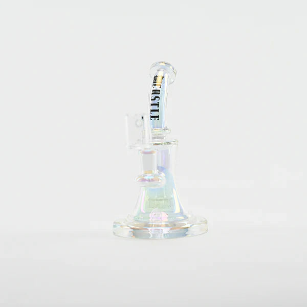 Castle Glassworks | 8.5" Bell Dab Rig – 7mm Thick Electroplated Glass (14mm Female)