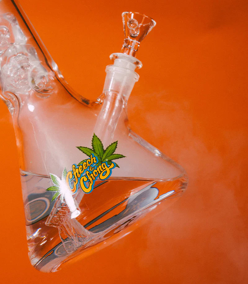 Cheech & Chong® Glass | 15" Pop Art Beaker Base Water Pipe CC154