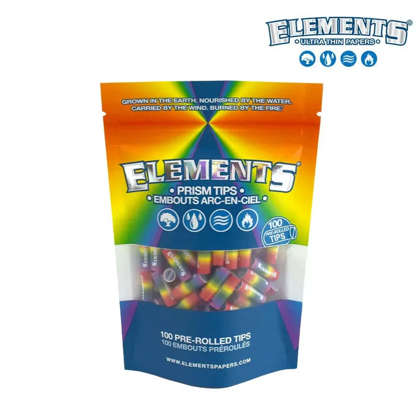 Elements | Rainbow Prism Tips – Perforated 100 Tips per Bag [CP1463] Main image