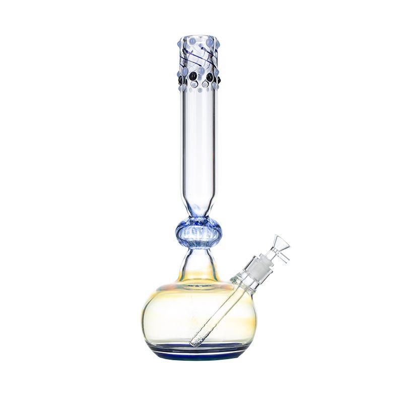 16″ Inside Out Jade Blue Color Tube Glass Bong [C2698]