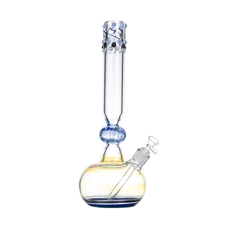 16″ Inside Out Jade Blue Color Tube Glass Bong [C2698]