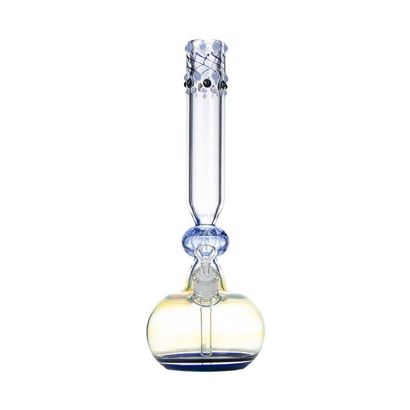 16″ Inside Out Jade Blue Color Tube Glass Bong [C2698]