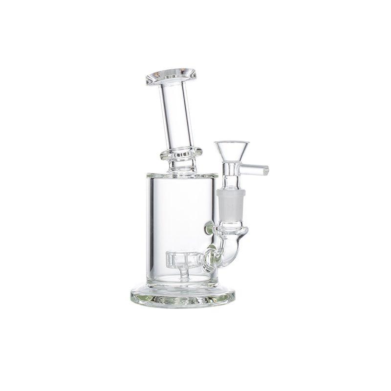 7″ Clear Glass Bong with water diffuser [C1041]