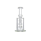 7″ Clear Glass Bong with water diffuser [C1041]