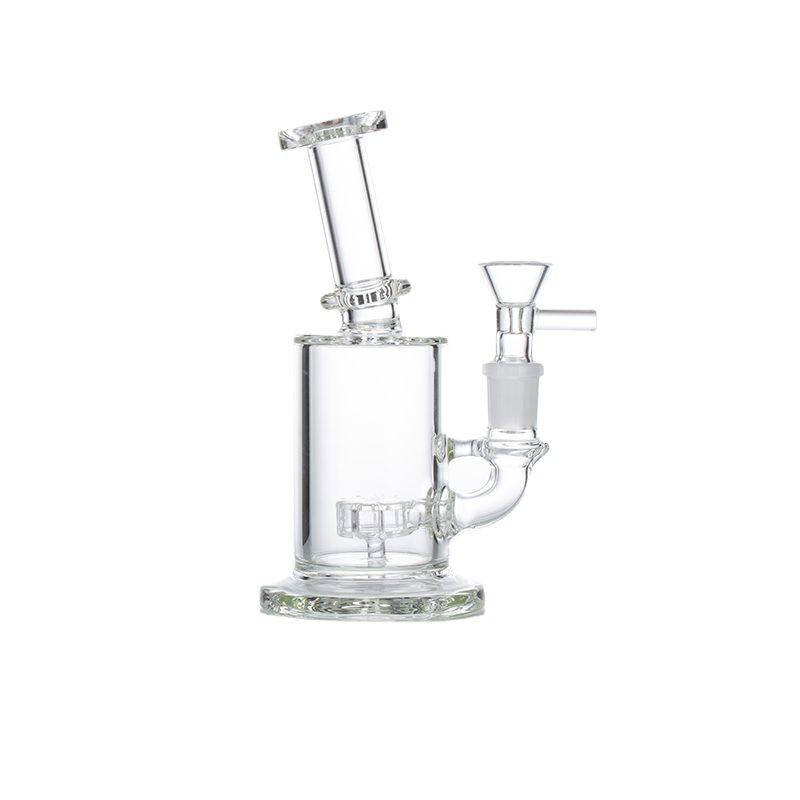 7″ Clear Glass Bong with water diffuser [C1041]