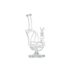 11″ Clear Recycler Glass Bong with inline diffuser [C8032]