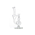 11″ Clear Recycler Glass Bong with inline diffuser [C8032]