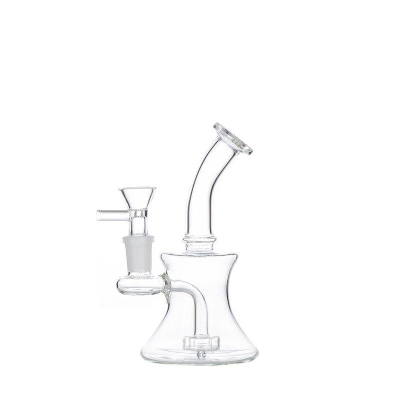 6″ Clear Glass Bong with water diffuser [DCK-017]