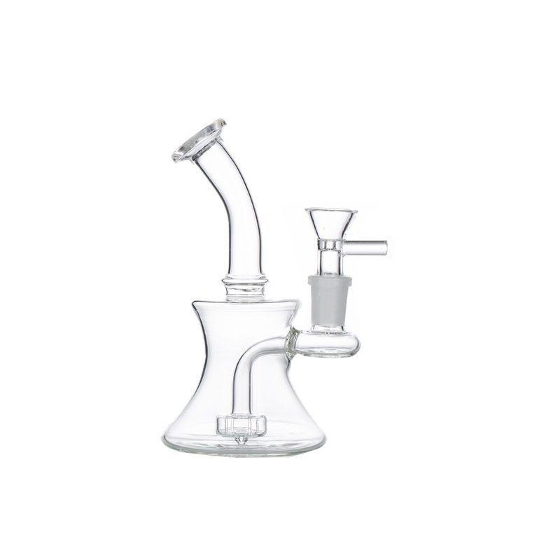 6″ Clear Glass Bong with water diffuser [DCK-017]