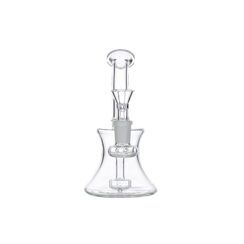 6″ Clear Glass Bong with water diffuser [DCK-017]