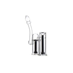 6″ Clyde Bubbler – Dual Chamber Glass Bong  [DCK-018]
