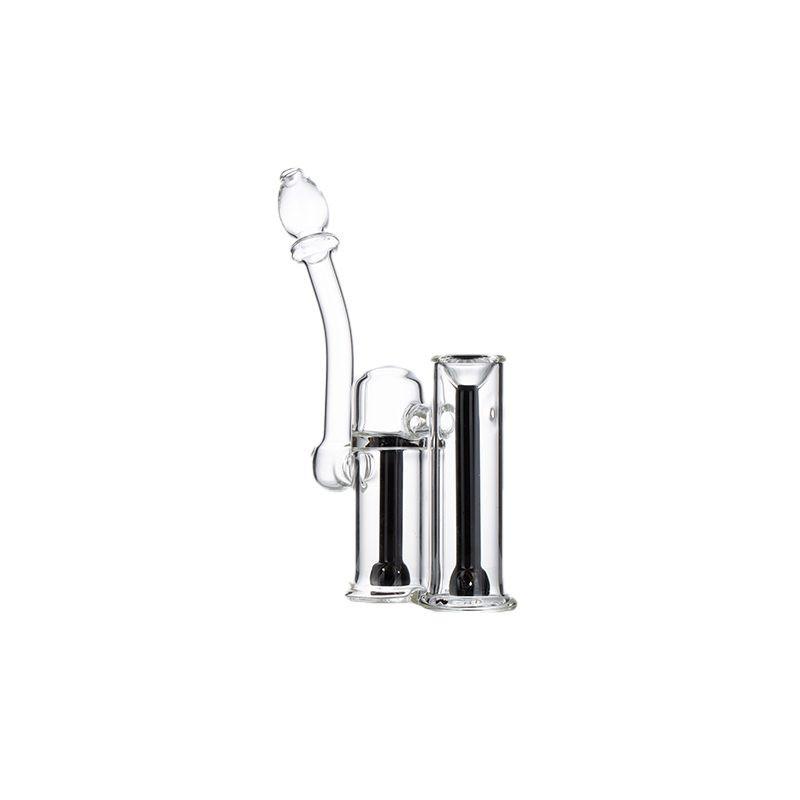 6″ Clyde Bubbler – Dual Chamber Glass Bong  [DCK-018]