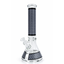 Infyniti | 14" Prisim Print beaker 7 mm glass bong [GP1800GRY]