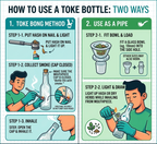 BT Buddy Glass Toke  Bottle