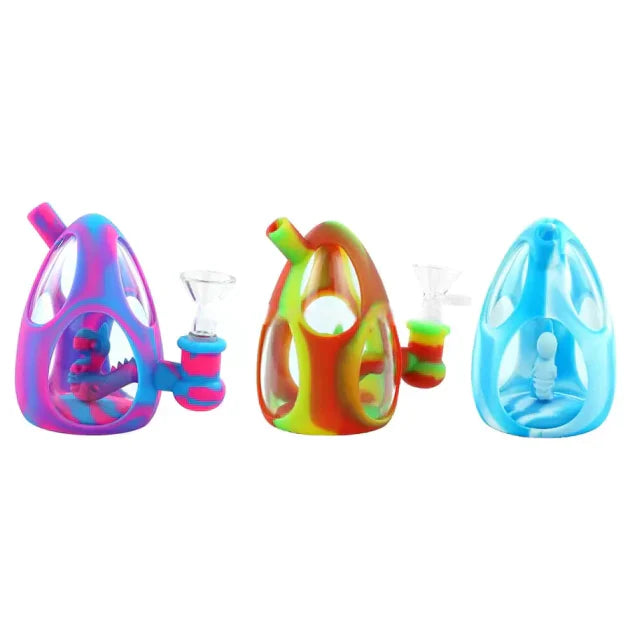 Gotoke | 4.4" YOSHI EGG SILICONE GLASS BUBBLER n Main image