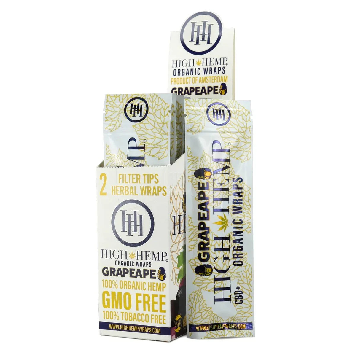 High Hemp | Organic Wraps Wraps – 2 Count (25 Packs / Box).