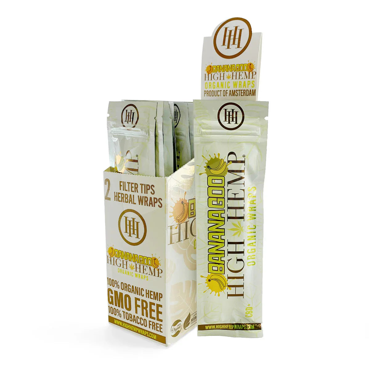 High Hemp | Organic Wraps Wraps – 2 Count (25 Packs / Box).