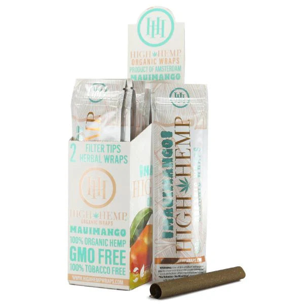 High Hemp | Organic Wraps Wraps – 2 Count (25 Packs / Box).