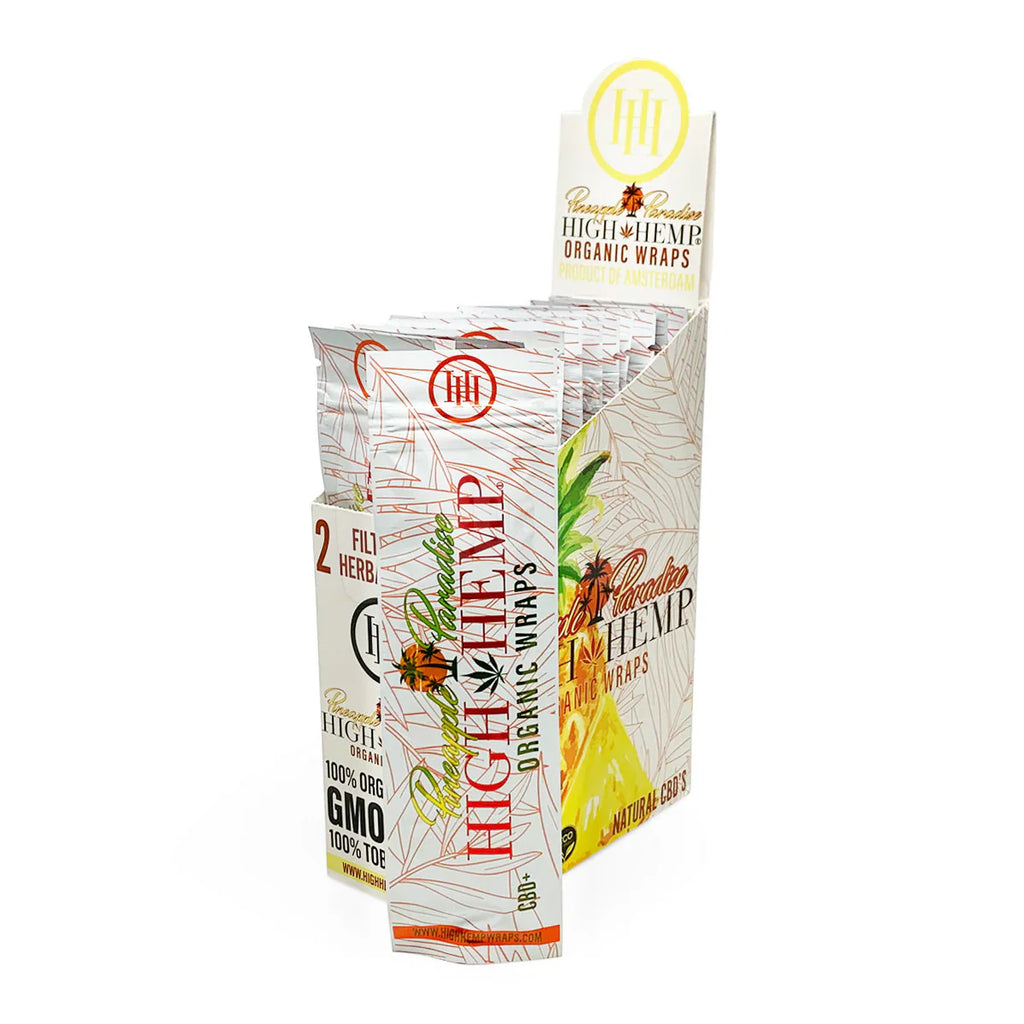 High Hemp | Organic Wraps Wraps – 2 Count (25 Packs / Box).