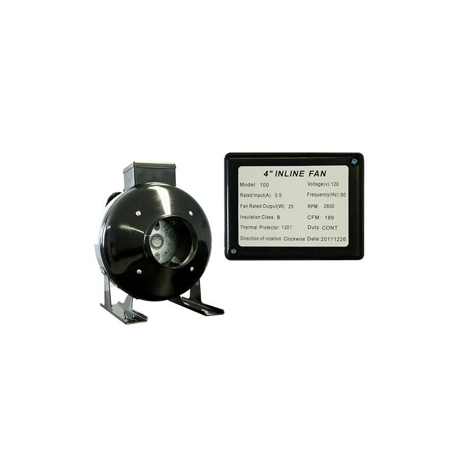 Inline Duct Fan & Carbon Filter Combo | Inline Duct Fan with Virgin Charcoal Carbon Filter Combo Secondary image