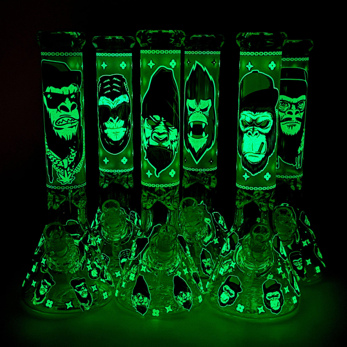 13″  7mm Glass Beaker Bong  [DCK-019]