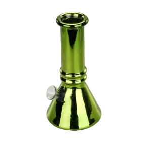 6″ Lume Beaker Mini Glass Bong – Metallic Finish [JBLMIN-03-16] Secondary image