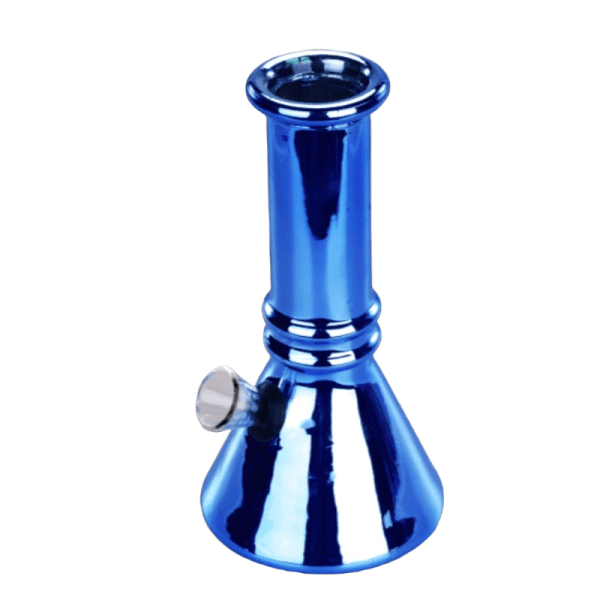 6″ Lume Beaker Mini Glass Bong – Metallic Finish [JBLMIN-03-16]