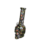 8″ Skull Printing Glass Bong [JBLX-11-3]