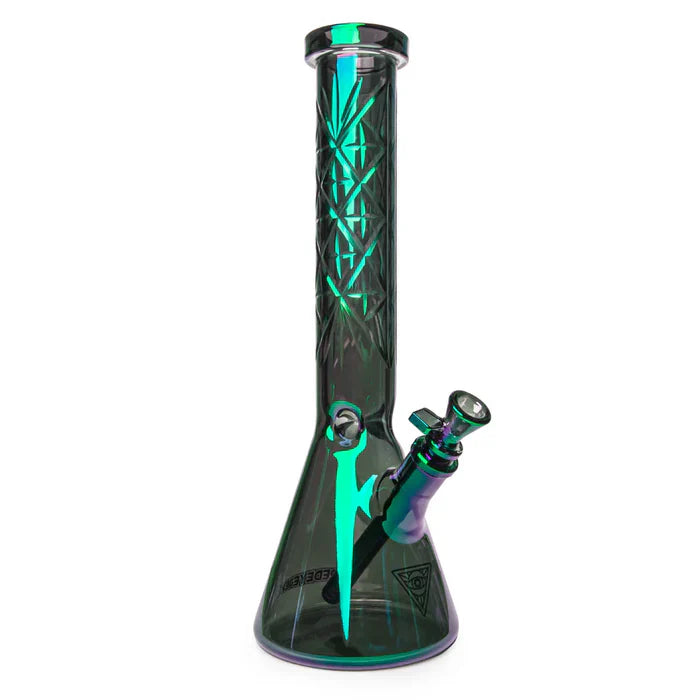 Red Eye Tek® | 15" 7mm Thick Terminator Traditions Series Multi-Pointed Hobstar Water Pipe - K31362 K31361