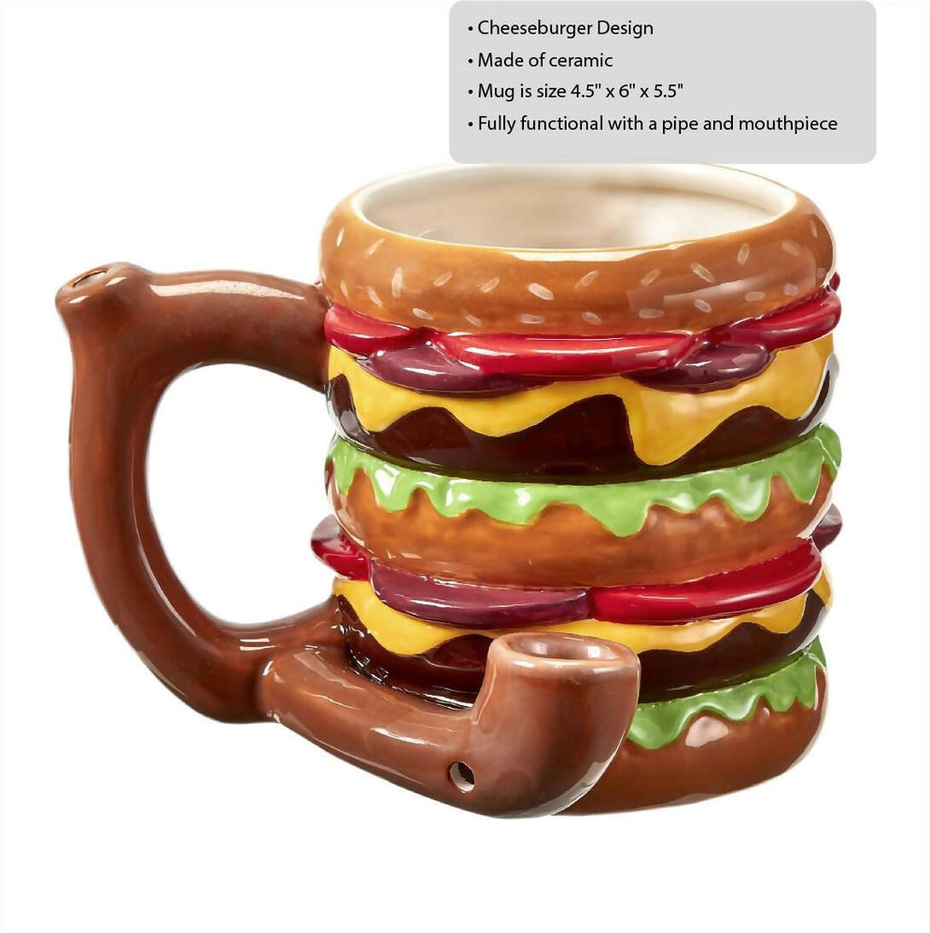 Cheeseburger pipe mug from gifts by Fashioncraft®