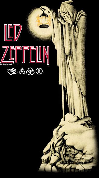 Led Zepplin | "The Hermit" Men's  T-Shirt Black - Officially Licensed Secondary image