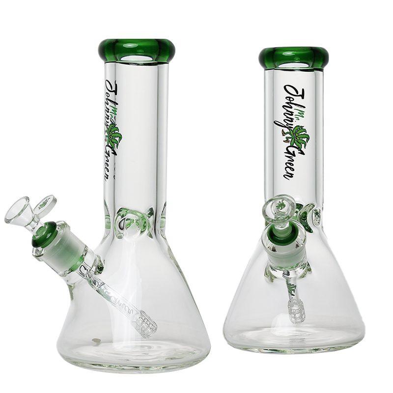 Johnny Green | 10″ Beaker Bong – 9MM Thick with Elephant Joint & Grid Percolator (MJG-001) Main image