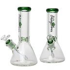Johnny Green | 10″ Beaker Bong – 9MM Thick with Elephant Joint & Grid Percolator (MJG-001)