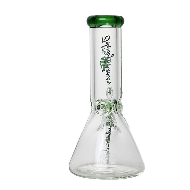 Johnny Green | 10″ Beaker Bong – 9MM Thick with Elephant Joint & Grid Percolator (MJG-001)