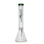Johnny Green | 16″ 9mm Beaker with Elephant Joint and Grid Percolator Slide – Green (MJG-003)