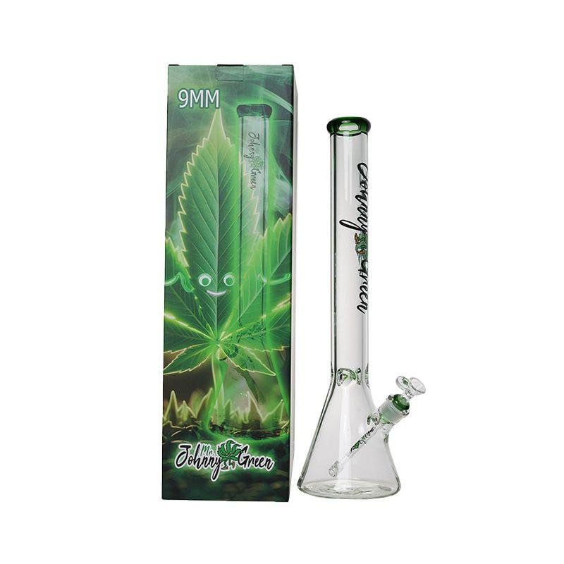 Johnny Green | 20″ 9mm Beaker with Elephant Joint and Grid Percolator Slide – Green (MJG-004) Secondary image