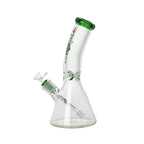 Johnny Green | 12″ 9mm Beaker Bent Neck with Grid Percolator Slide – Green (MJG-007)