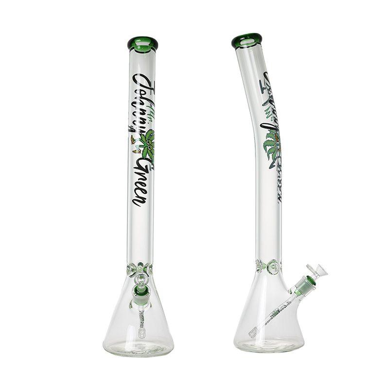 Johnny Green | 24″ Beaker Bong – 9MM Thick Bent Neck with Grid Percolator Slide (MJG-010)