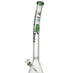 Johnny Green | 24″ Beaker Bong – 9MM Thick Bent Neck with Grid Percolator Slide (MJG-010)
