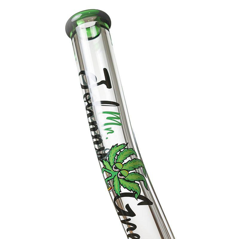 Johnny Green | 24″ Beaker Bong – 9MM Thick Bent Neck with Grid Percolator Slide (MJG-010)