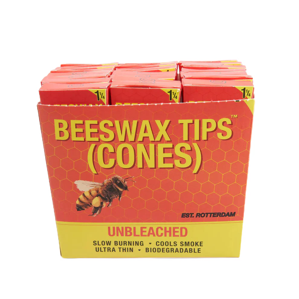 BEESWAX TIPS™ 1-1/4 PRE ROLLED CONES BOX OF 21