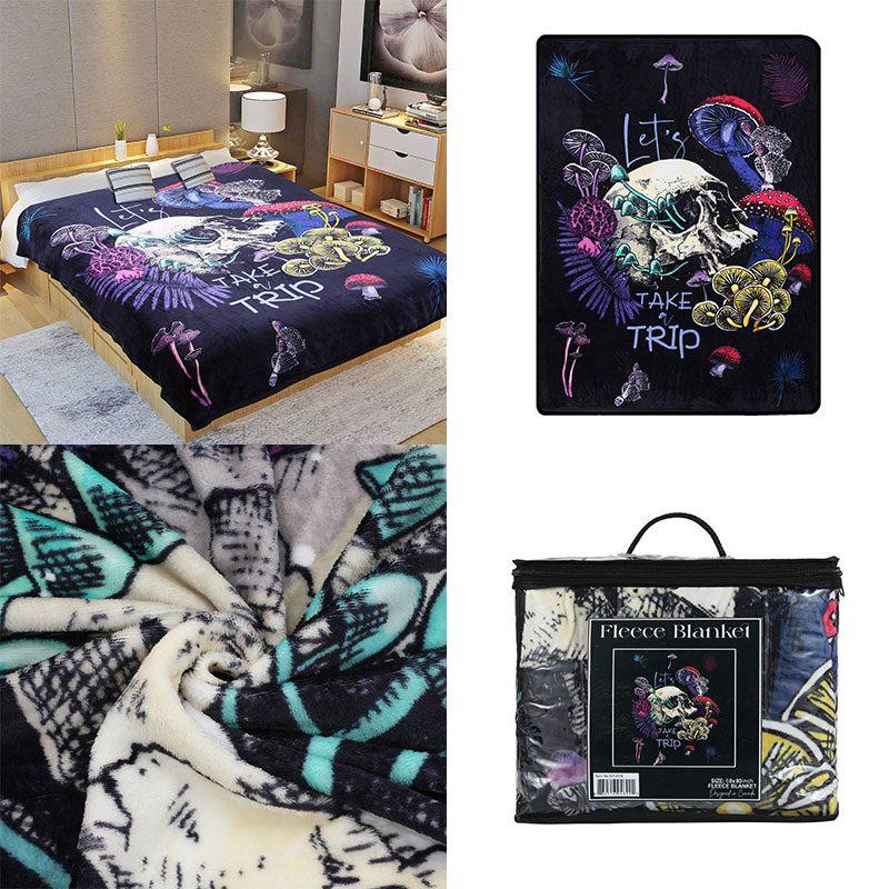 Digital Printed Single layer 1 ply Licensed Fleece Blanket [Combo-A] Secondary image