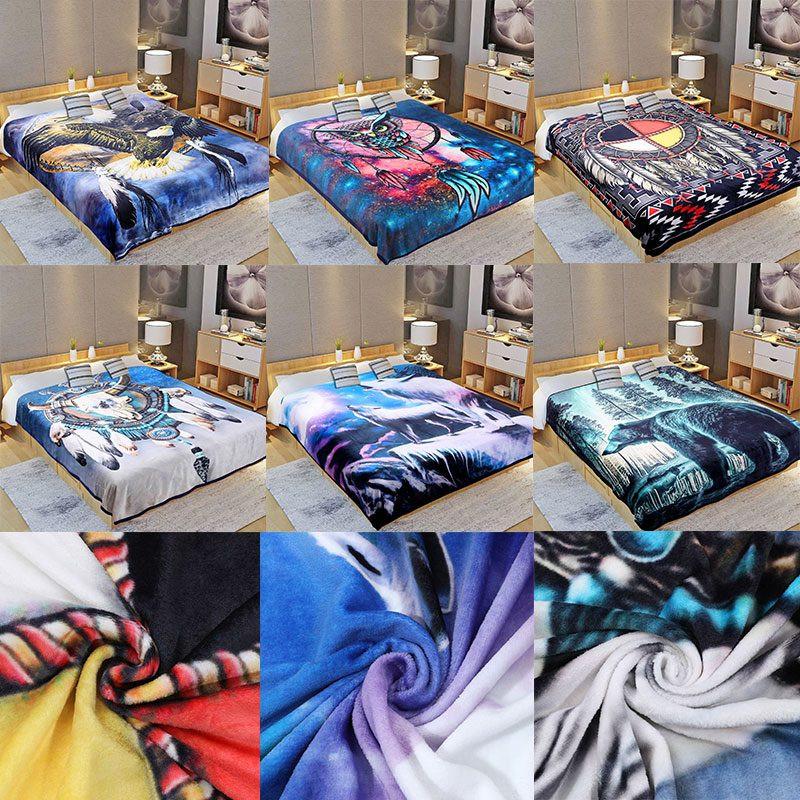 Digital Printed Single layer 1 ply Licensed Fleece Blanket [Combo-B] Main image