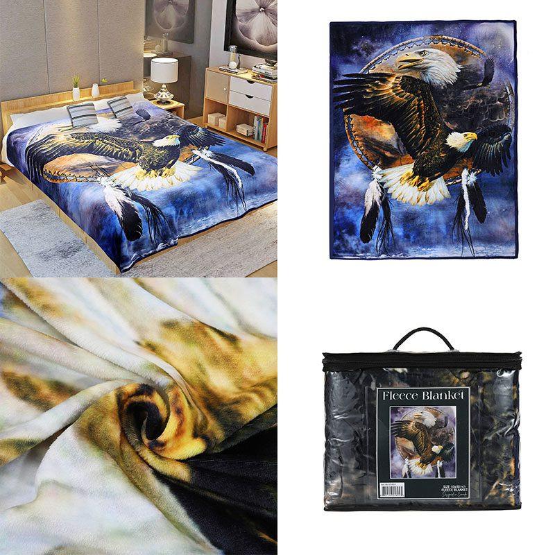 Digital Printed Single layer 1 ply Licensed Fleece Blanket [Combo-B] Secondary image
