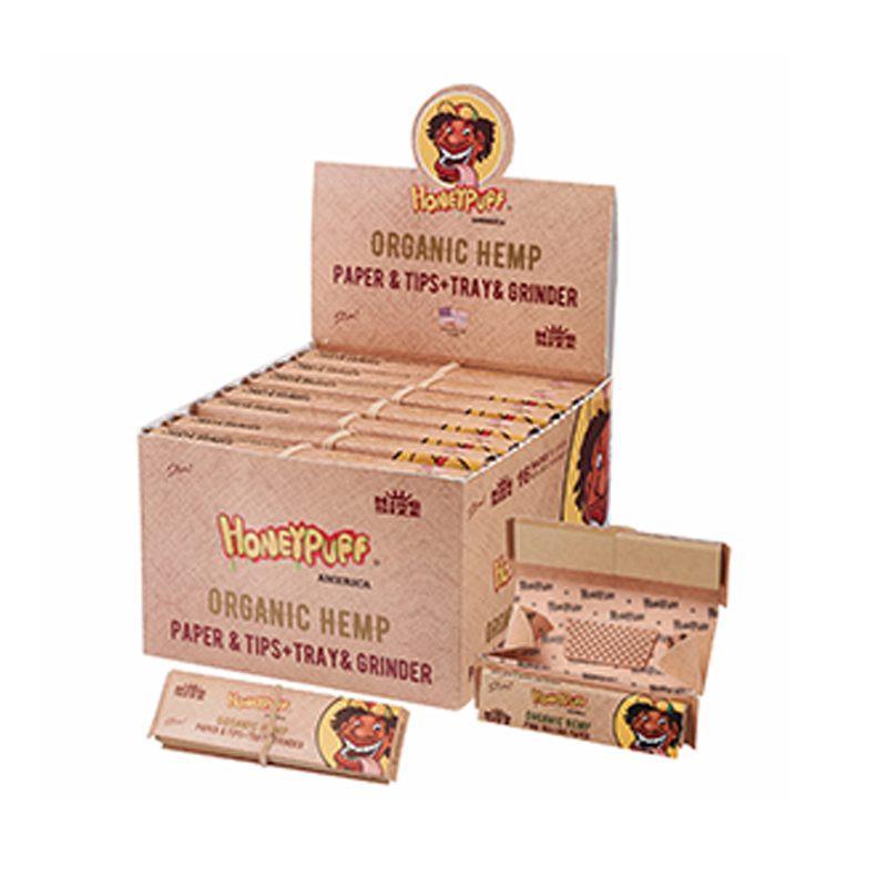 Honey Puff | Rolling Kit – Organic Hemp King Size Kit (16 Packs/Display)  [P1183-03] Main image