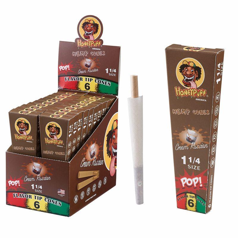 HoneyPuff | Pre-Rolled Flavored Cones – 1 1/4 Size (20 Packs/Display) [P1174]