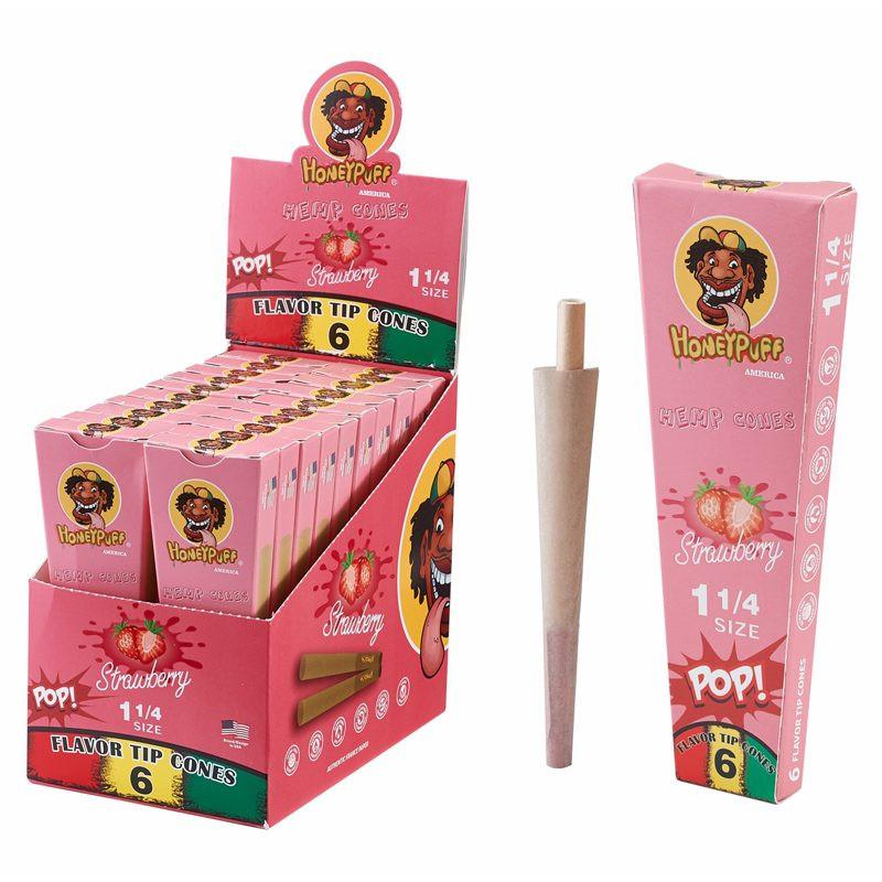 HoneyPuff | Pre-Rolled Flavored Cones – 1 1/4 Size (20 Packs/Display) [P1174]