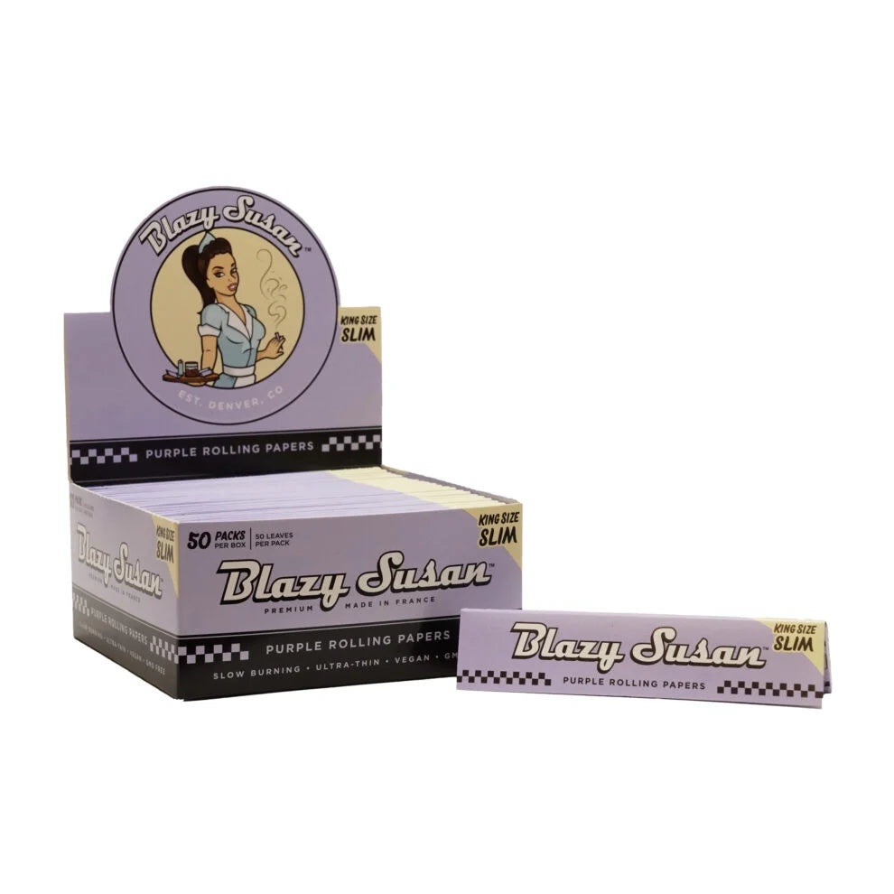 Blazy Susan | King Size Rolling Purple paper box of 50 Main image