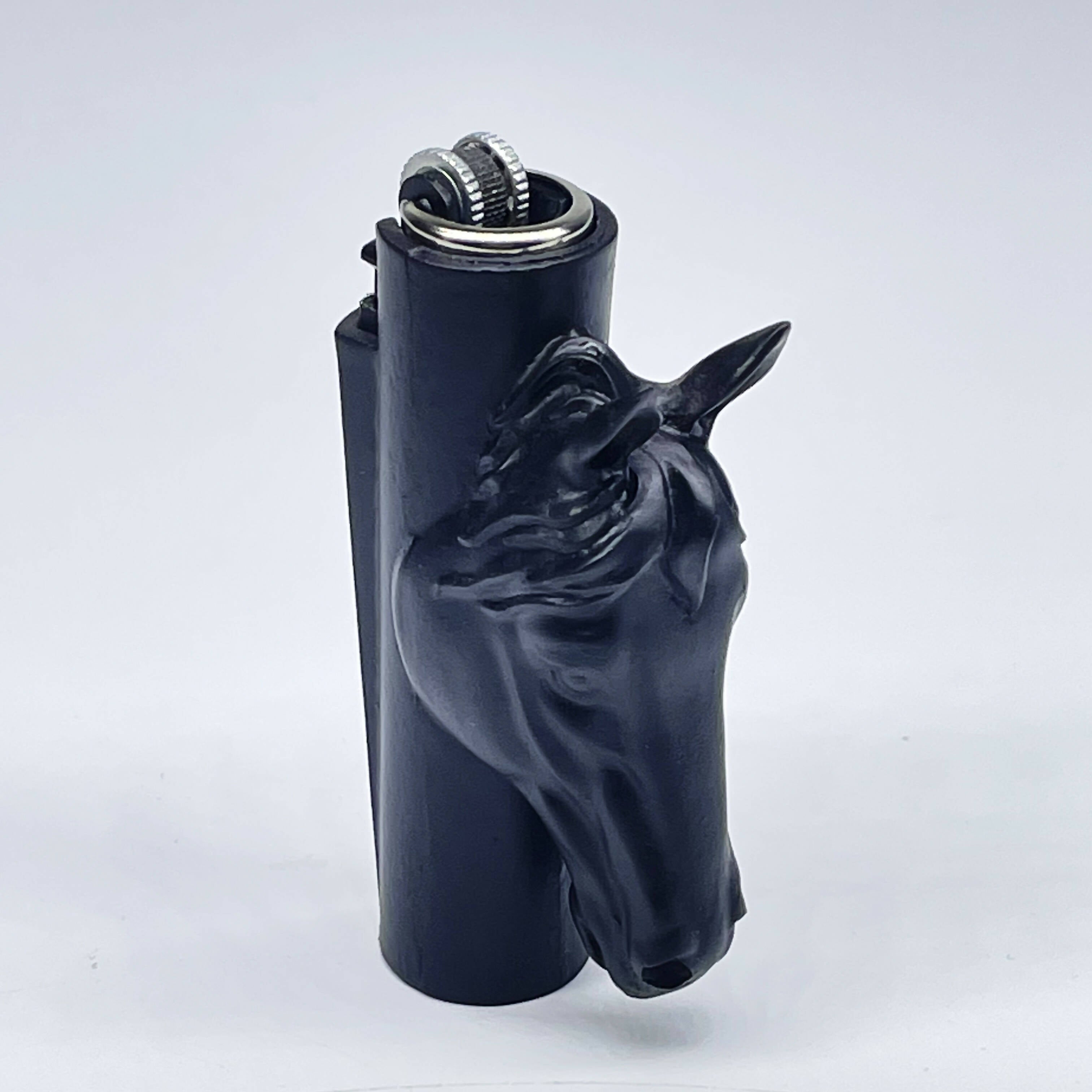 Black Horse 3D Lighter Case for Mini ClipperLighter Secondary image